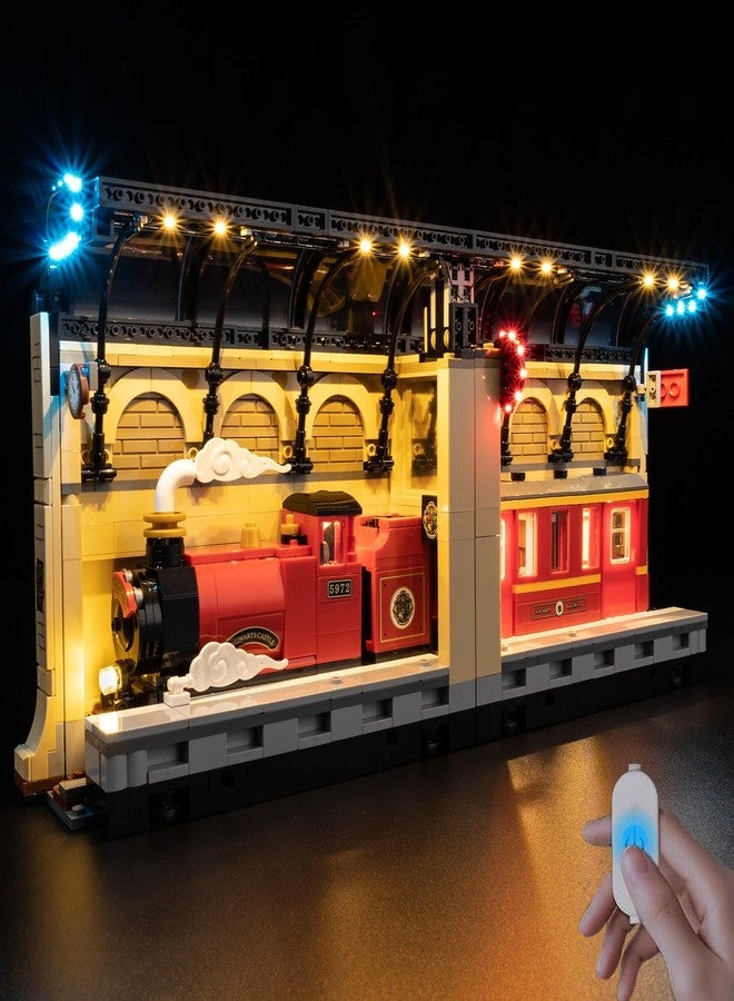 BrickSoul Upgrade Light Kit for Lego 76450 Book Nook: Hogwarts Express Building Set | with ON/Off & Dimmer Switch & Hidden Cable Tech | Easy Install Lighting Set (76450 Set NOT Included) - Image 1